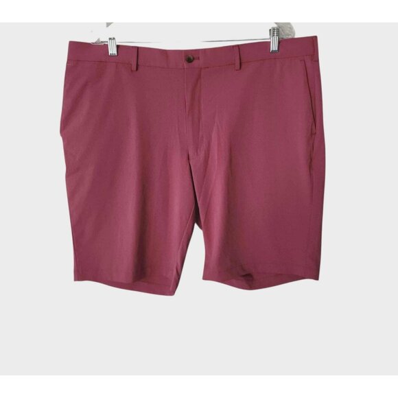 Peter Millar Shorts Crown Crafted  Shackleford Hybrid Performance Red Mens 40 - Picture 1 of 11